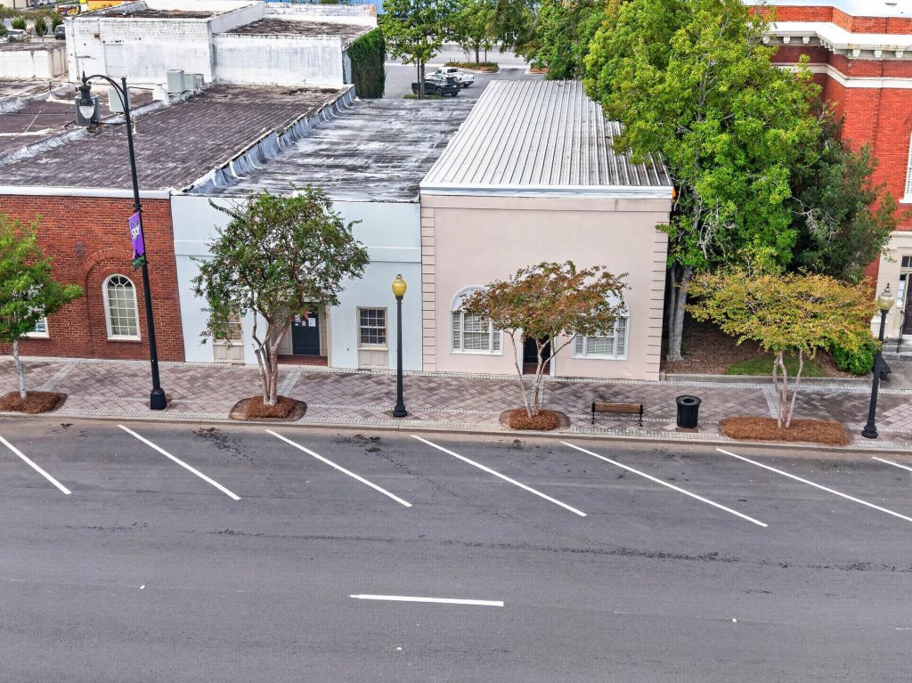 Front exteriors of the commercial properties at 35 and 37 N Main Street in Moultrie