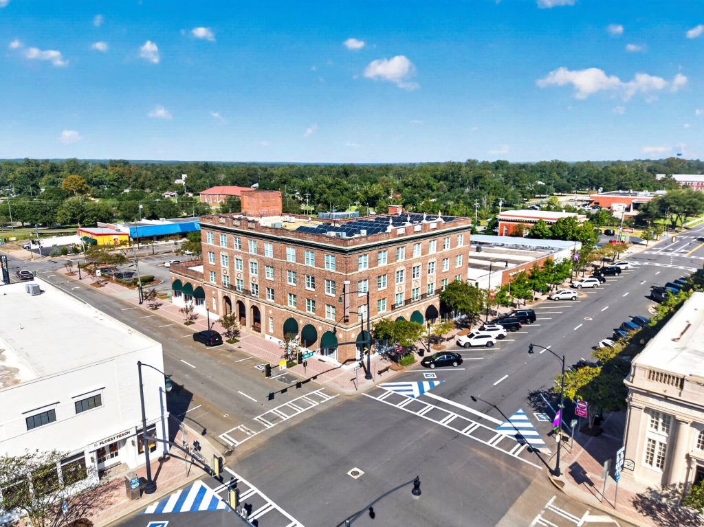 Colquitt Tower downtown aerial, Moultrie, GA