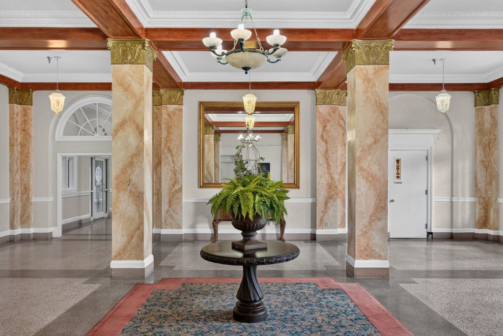 Colquitt Tower historic lobby, Moultrie, GA