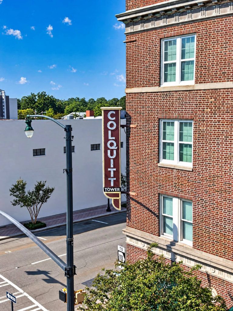 Colquitt Tower historic sign, Moultrie, GA