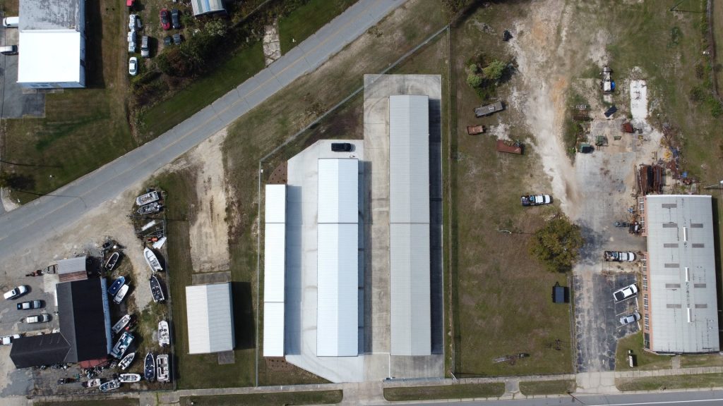Aerial view of Tifton Highway Storage, Moultrie, GA